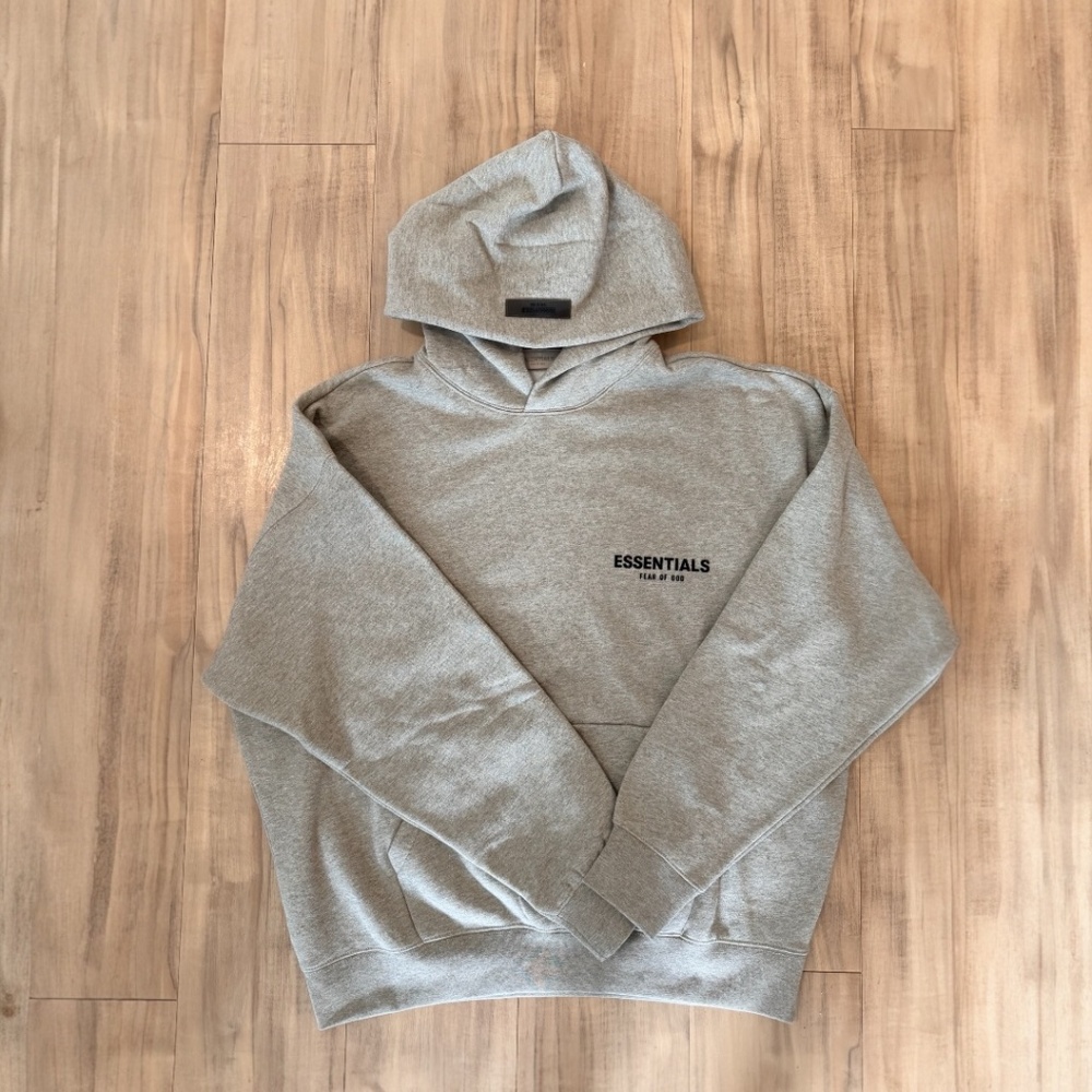 ‼️ Essentials Fear of God Dark Oatmeal Hoodie  🔥